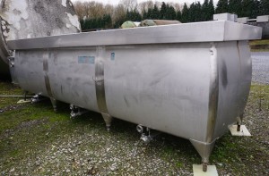 Wanne 6.000 Liter aus V4A, einwandig, gebraucht