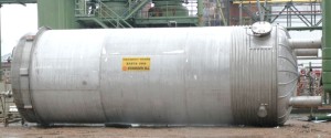 Druckbehälter 100.000 Liter aus V4A, einwandig, temperierbar, gebraucht