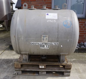 Behälter 1.000 Liter aus V4A, einwandig, gebraucht