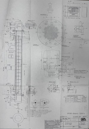 Rohrbündelwärmetauscher / Kondensator aus V4A, gebraucht