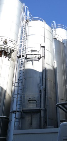 Rahmtank 3 x 35.000 Liter aus V2A isoliert, temperierbar, gebraucht