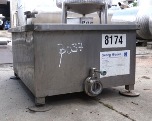 Wanne 160 Liter aus V2A, einwandig, gebraucht