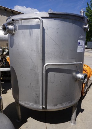 Behälter 1.000 Liter aus V2A, einwandig, gebraucht