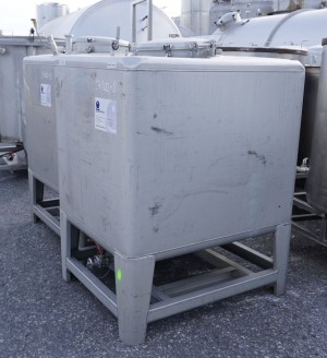 Container 850 Liter aus V2A, einwandig, gebraucht