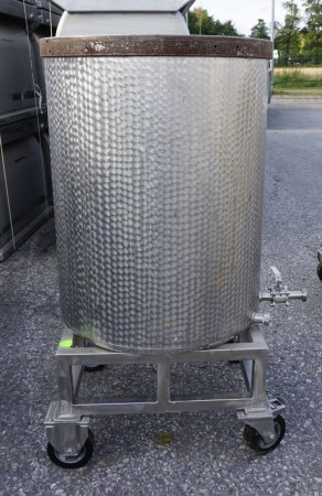 Behälter 350 Liter aus V2A, einwandig, gebraucht