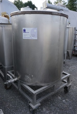 Behälter 650 Liter aus V2A, einwandig, gebraucht
