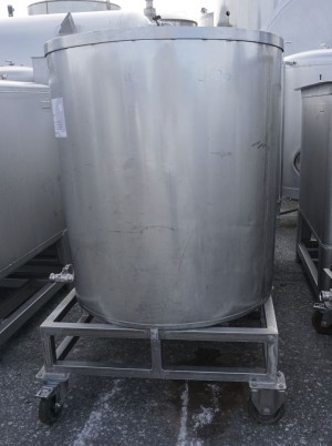Behälter 650 Liter aus V2A, einwandig, gebraucht