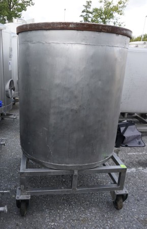 Behälter 600 Liter aus V2A, einwandig, gebraucht