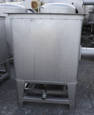 Wanne 900 Liter aus V2A, einwandig, gebraucht