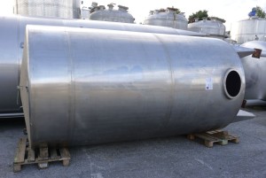 Behälter 10.000 Liter aus V2A, einwandig, gebraucht