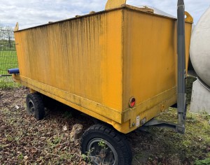 Stahltank mit Fahrgestell 2.500 Liter, gebraucht