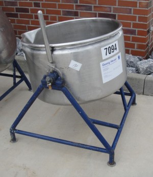 Behälter 160 Liter aus V2A, gebraucht, temperierbar