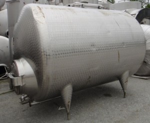 Behälter 5.000 Liter aus V2A, gebraucht, isoliert