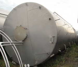 Silo 30.000 Liter aus Aluminium, einwandig, gebraucht